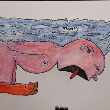 Gusta Reichwein handgeschreven tekeningen